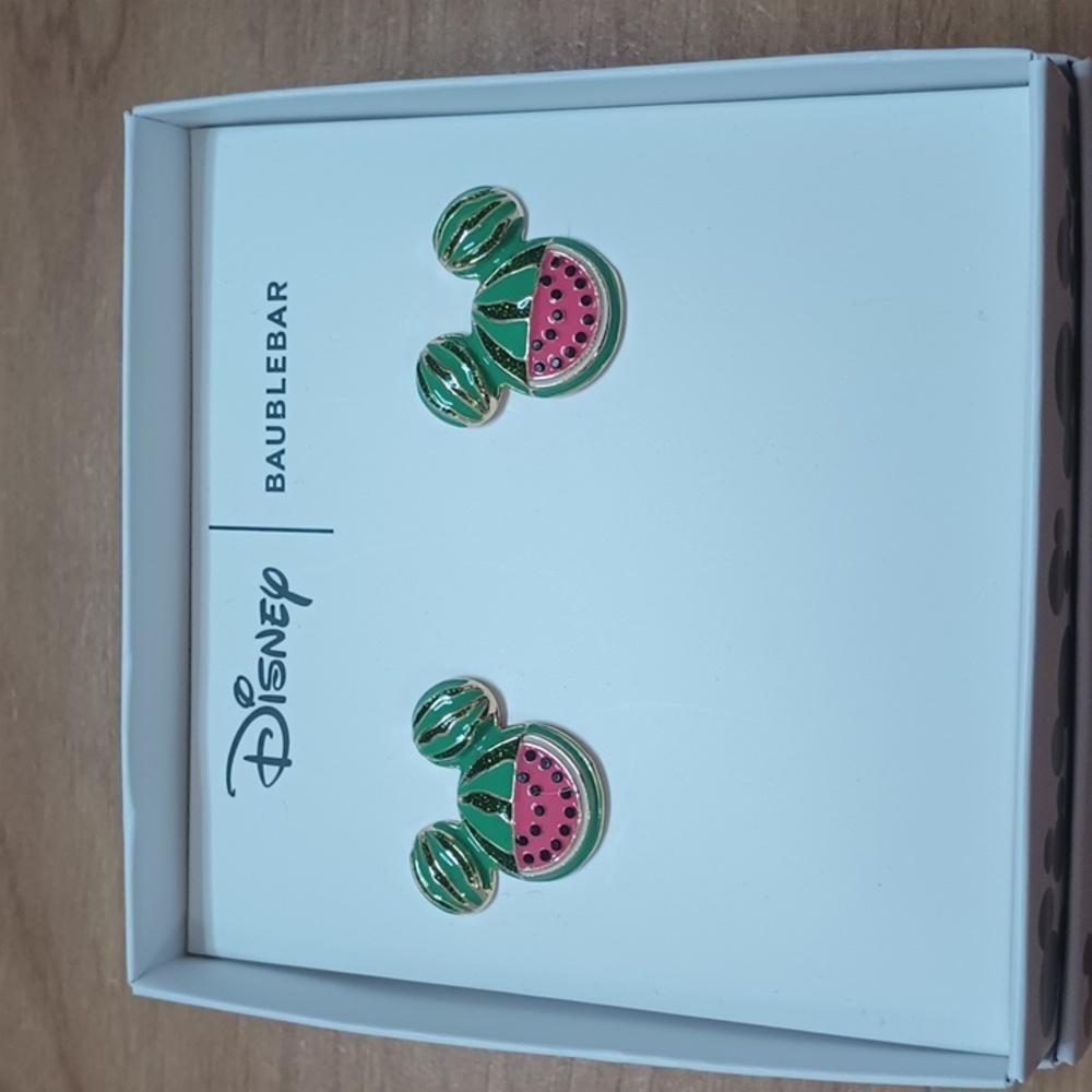 Disney x Baublebar Mickey Mouse Watermelon Earrings